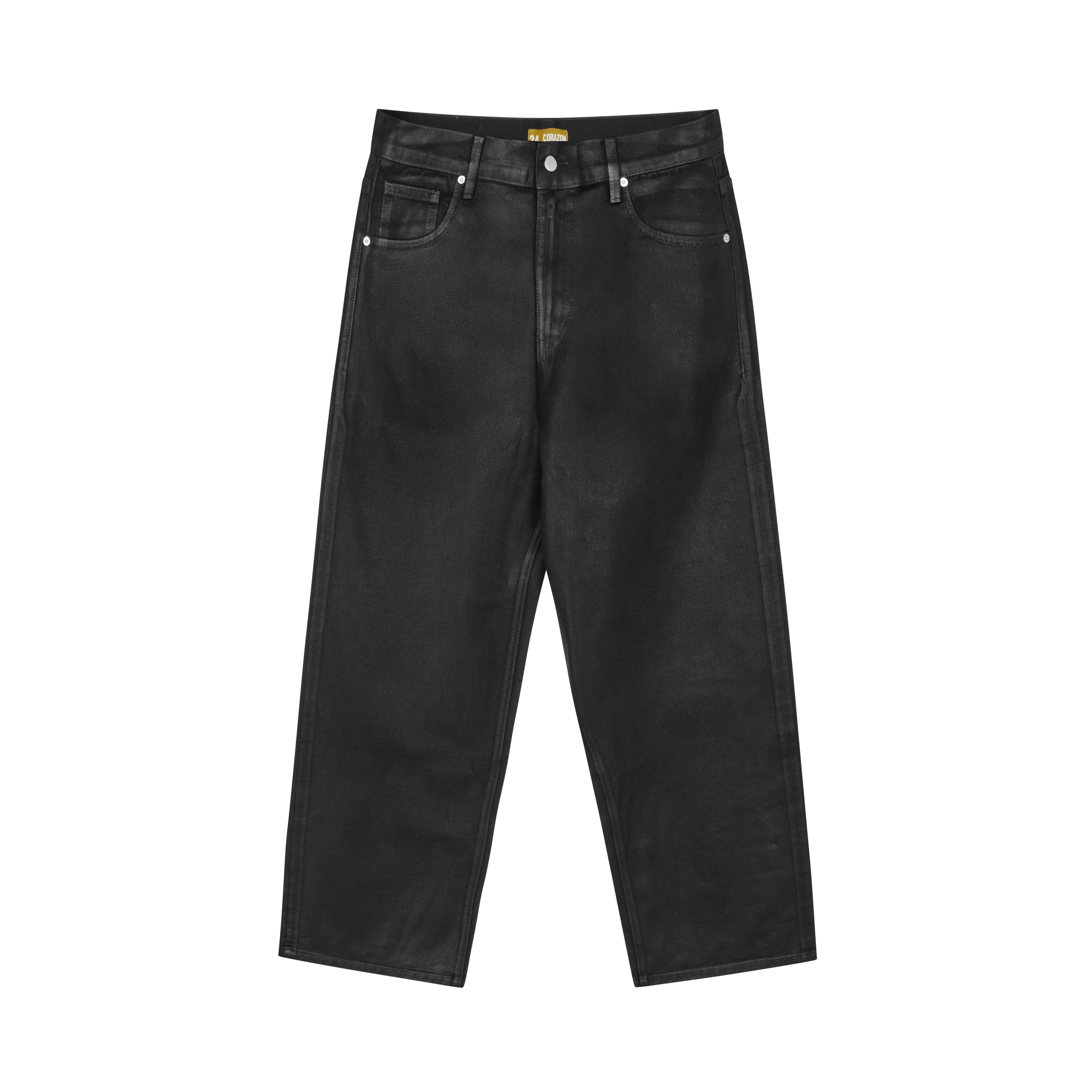 Waxed Denim Jeans Black – Corazon