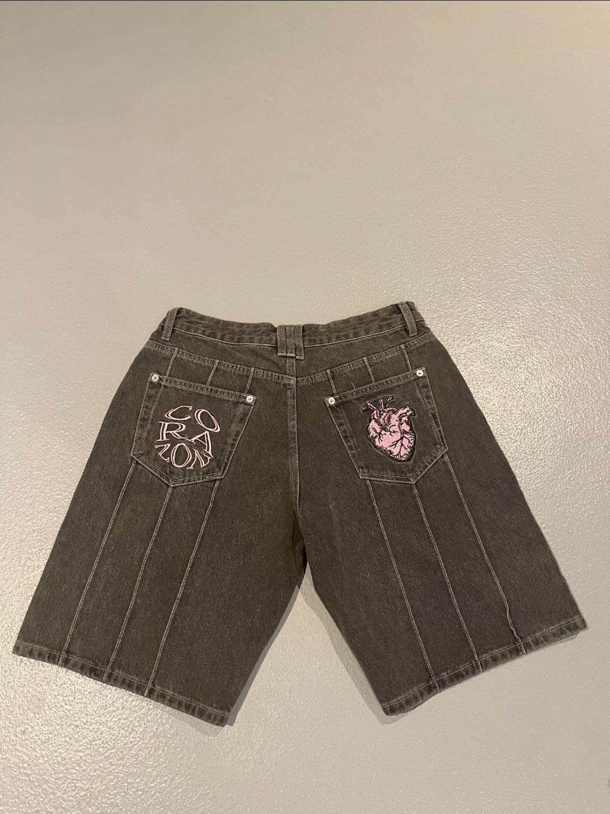 CORAZON PINK HEART JORTS