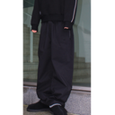 NYLON TRACKPANTS Black