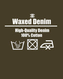 Waxed Denim Jeans Black