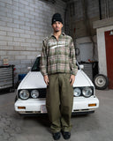 RHINESTONE FLANNEL OLIVE