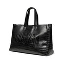 CORAZON BLACK CROC SIGNATURE BAG