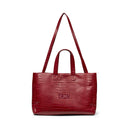CORAZON BORDEAUX CROC SIGNATURE BAG