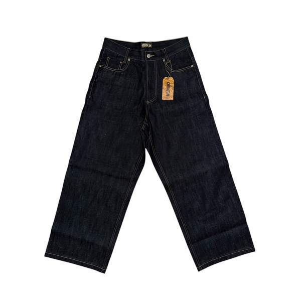 NEWALRIN ♥ Coco flower wide fit raw Denim NEWALRIN] ☆ Coco flower wide fit raw Denim (NEWALRIN/デニム