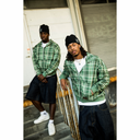 Corazon EVERGREEN WAFFLE ZIP UP