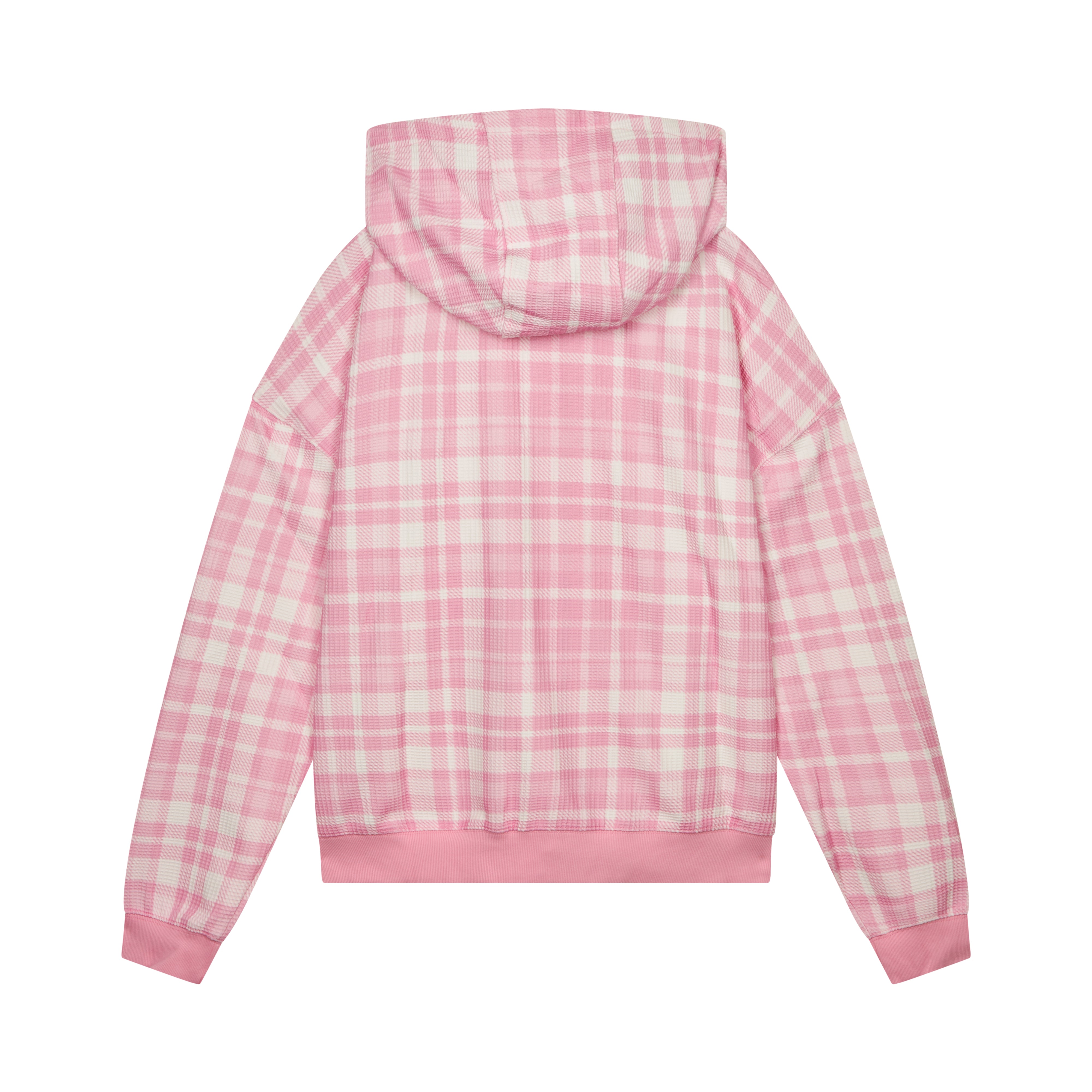 WAFFLE ZIP UP STATIC PINK – Corazon