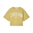 Distressed Knit Yellow T-Shirt