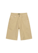 Raw Denim Jorts Beige