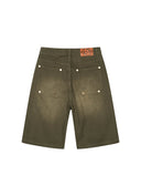 Raw Denim Jorts Dark Green
