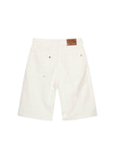 Raw Denim Jorts White
