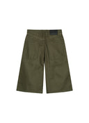 Waxed Denim Jorts Olive