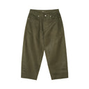 Waxed Denim Jeans Olive