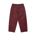 Waxed Denim Jeans Wine Red