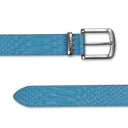 Corazon Snake Skin Blue Belt
