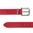 Snake Skin Belt Red