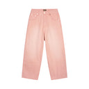 Raw Denim Jeans Washed Pink