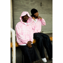 Corazon STATIC PINK WAFFLE ZIP UP
