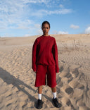 Cozy Sweat Shorts Burgundy