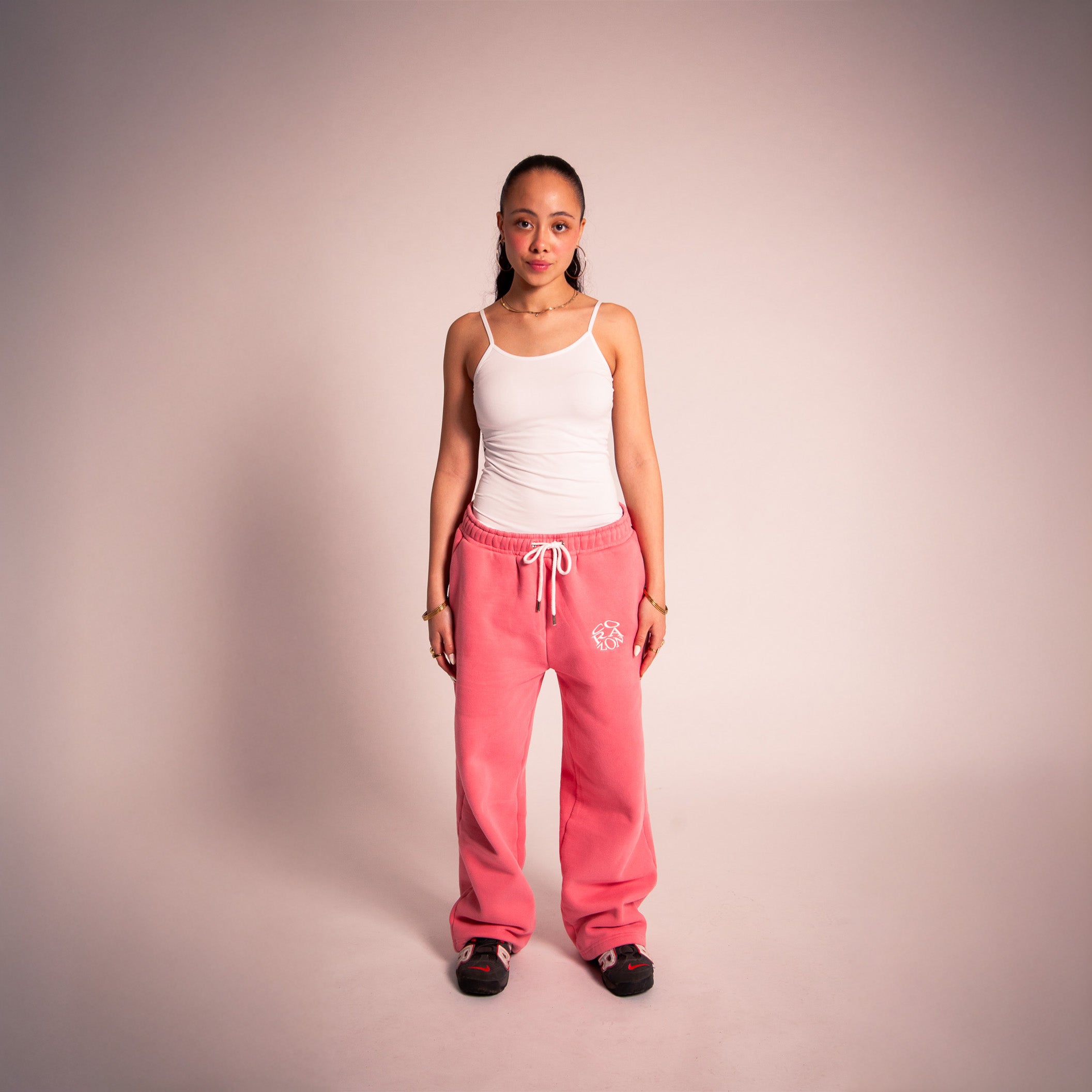Pinke joggingbukser