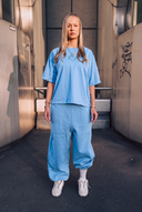 Cozy Cuffed Sweatpants Blue