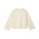 Distressed Knit Sweater Beige