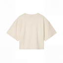 Distressed Knit Beige T-Shirt